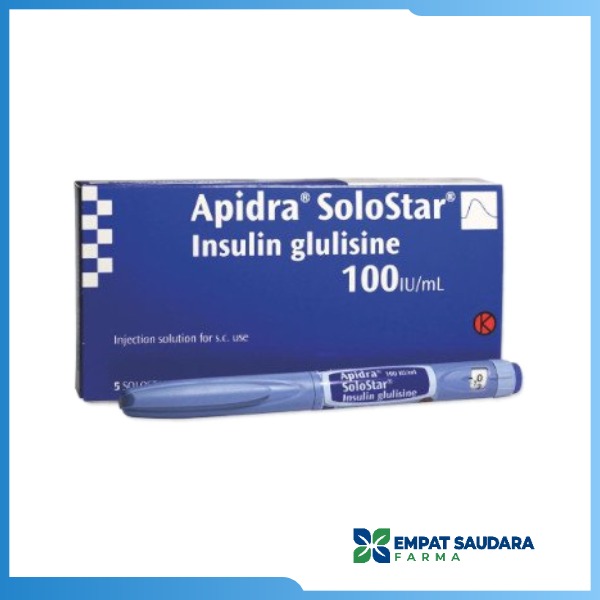 Apidra Solostar (1 Box = 5 Pen)