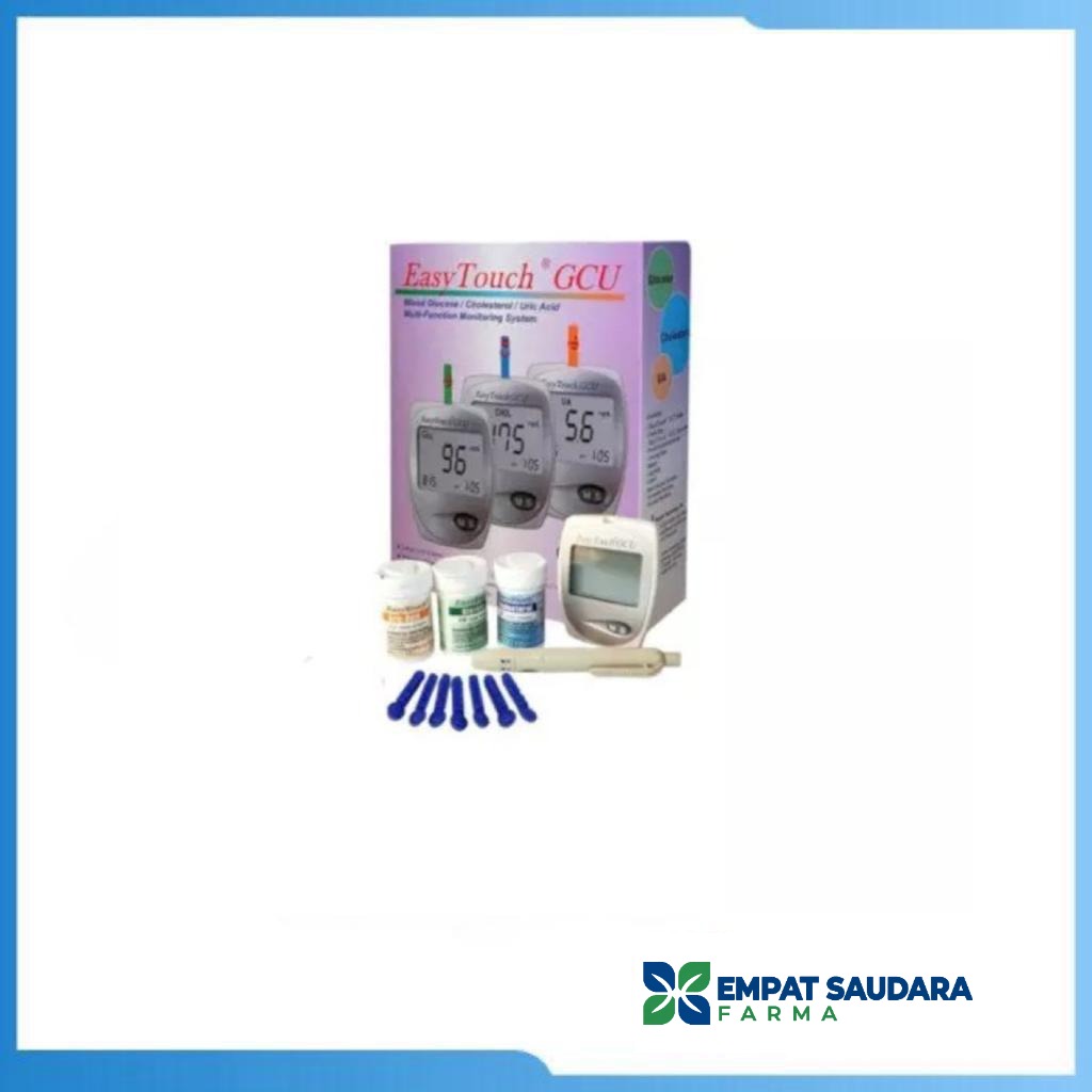 Easy Touch GCU / Alat Cek Darah 3in1 – Cek Gula Darah Kolesterol Asam Urat