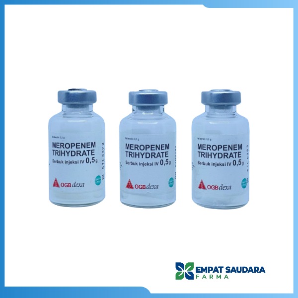 Meropenem Trihydrate 0,5 Gram (Per Vial)