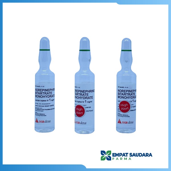 Norepinephrine Bitartrate Monohydrate (Per Ampul)