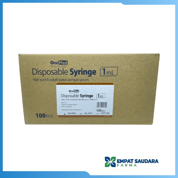 Spuit 1 cc Onemed (Per Box)