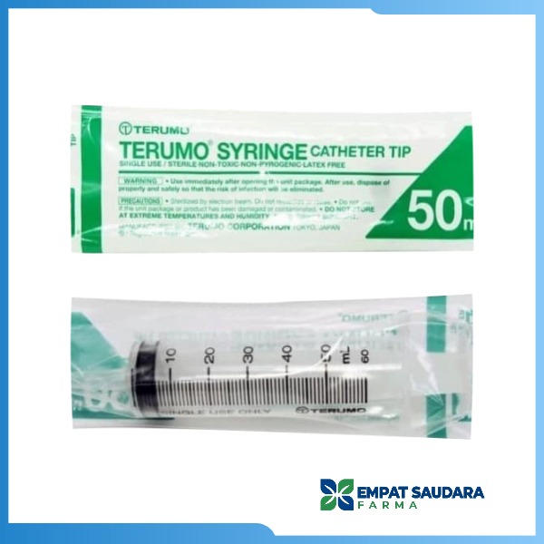 Spuit 50 cc Terumo Catheter Tip (Lubang Tengah)