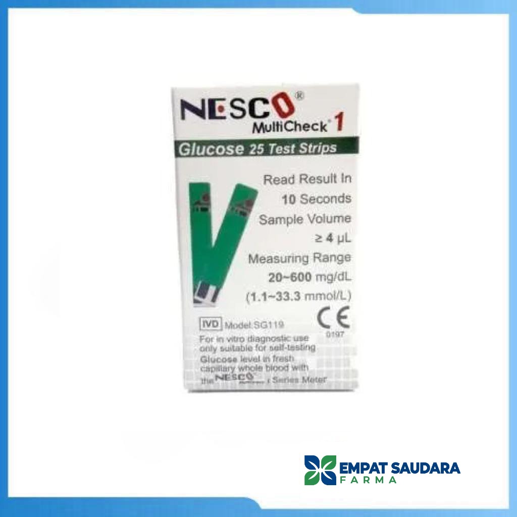 Strip Nesco Gula Darah (Isi 25 Strip)