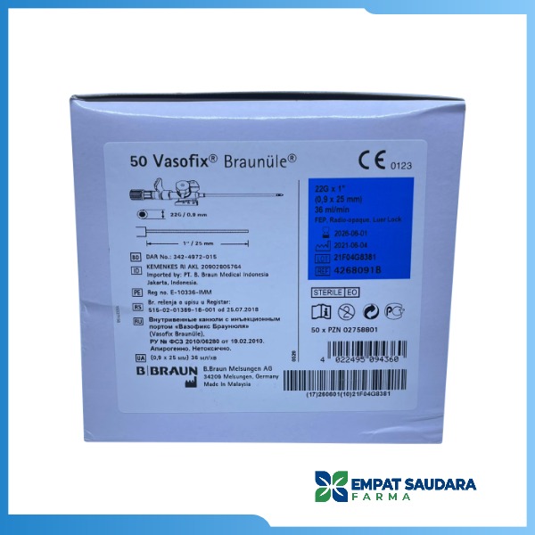 Vasofix 22 B Braun (Per Box)